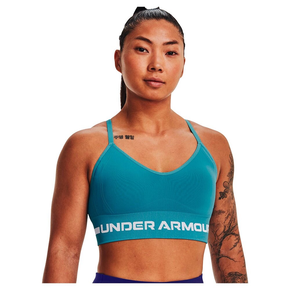 

Спортивный топ Under Armour Long Low Support Seamless, синий