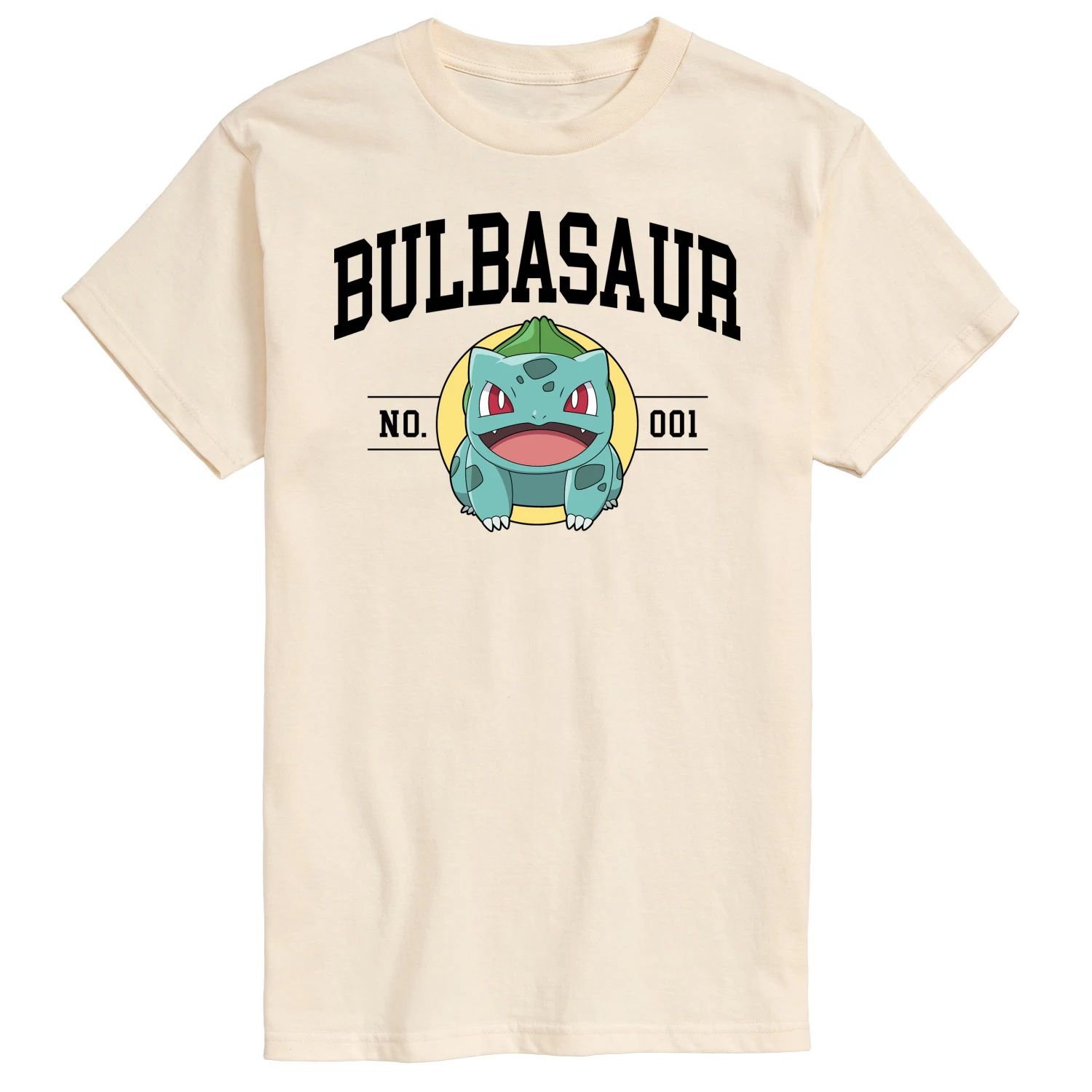 Мужская футболка с рисунком Pokemon Bulbasaur № 1 Licensed Character набор pokemon фигурка bulbasaur metallic стикерпак pika 2