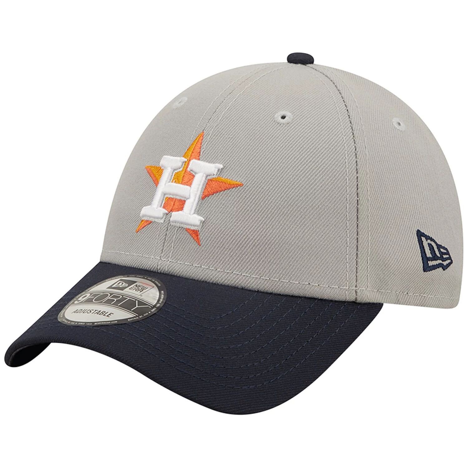 

Мужская регулируемая шапка New Era серая/темно-синяя Houston Astros League 9FORTY
