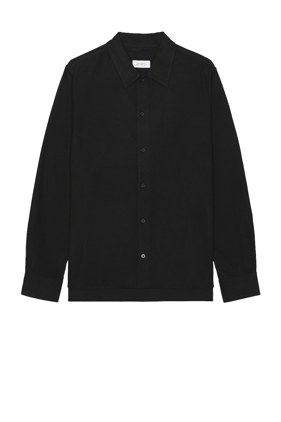 Рубашка SATURDAYS NYC Broome Flannel, черный цена и фото