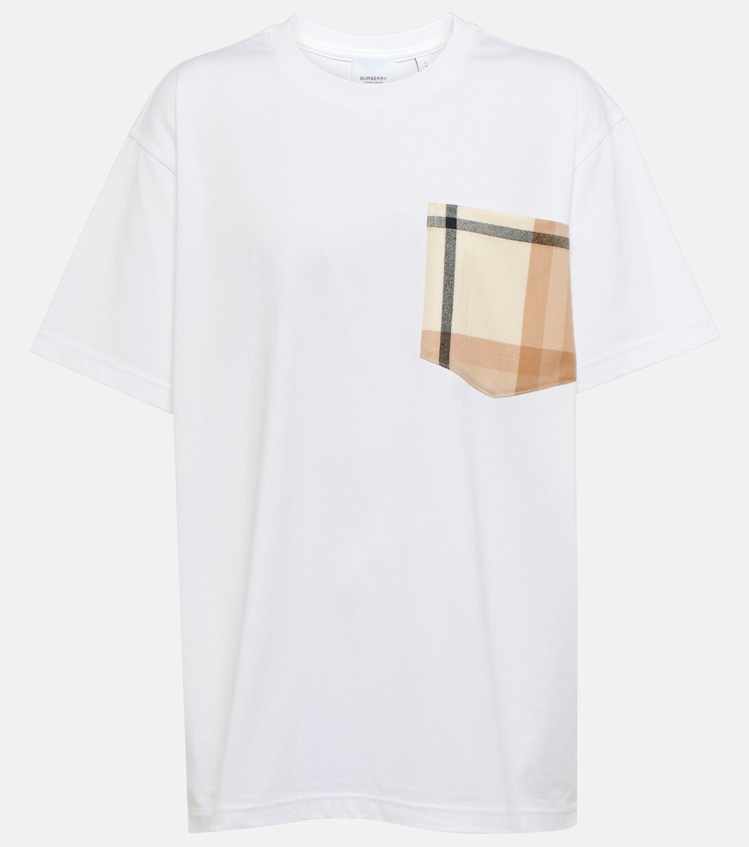 

Футболка из хлопкового джерси BURBERRY, белый