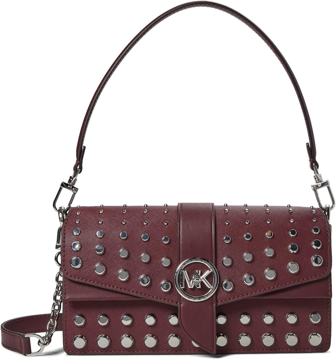 

Сумка Michael Kors Greenwich Medium Convertible Shoulder, цвет Merlot