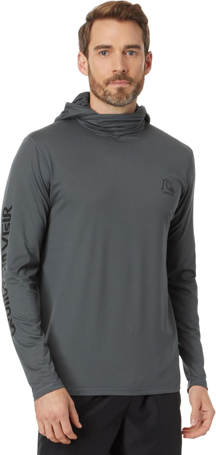 

Рашгард Heritage с капюшоном и длинными рукавами Quiksilver, цвет Iron Gate