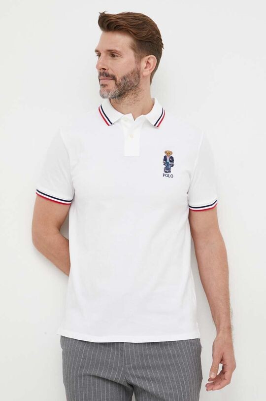 

Хлопковое поло Polo Ralph Lauren, белый