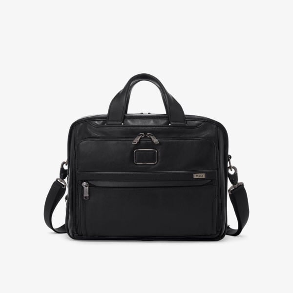 

Кожаный портфель alpha 3 Tumi, черный