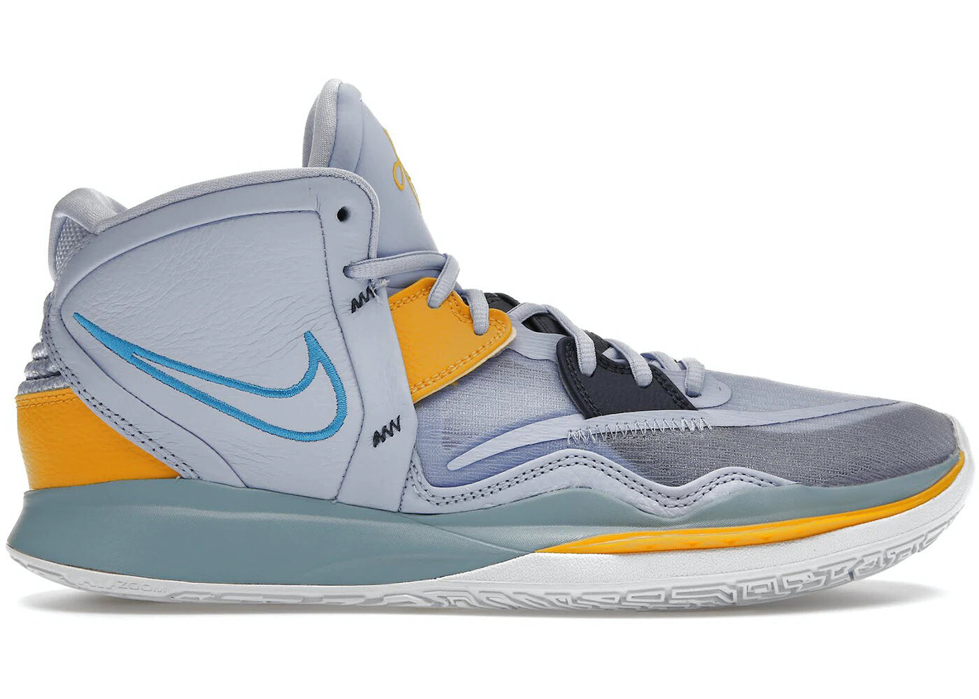 

Кроссовки Nike Kyrie Infinit мужские, голубой / желтый