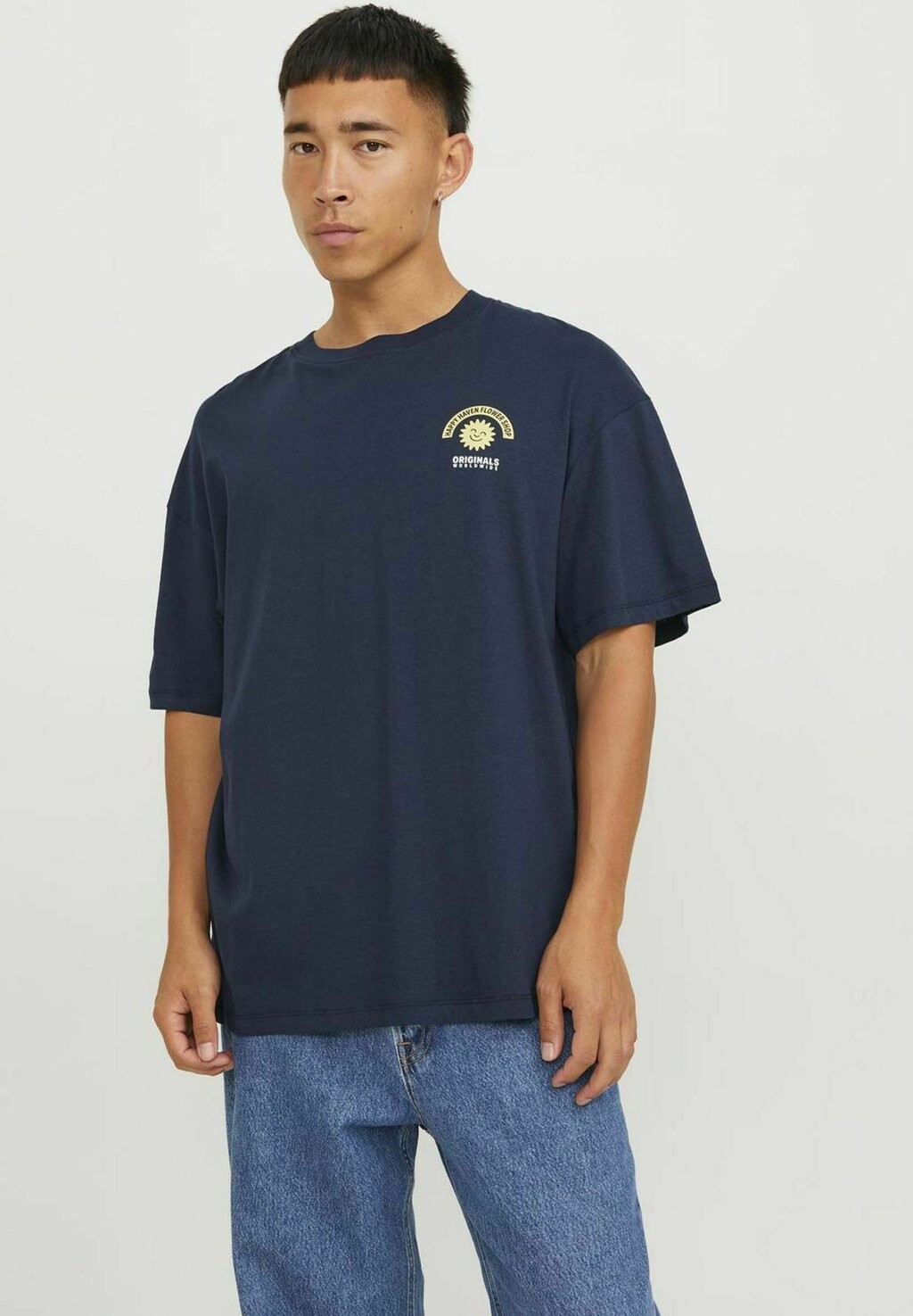 

Футболка с принтом Crew Neck Jack & Jones, цвет sky captain
