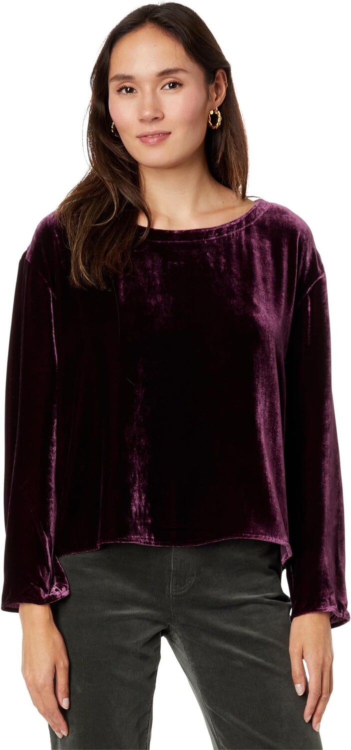 

Топ с балетным вырезом Eileen Fisher, цвет Sweet Plum