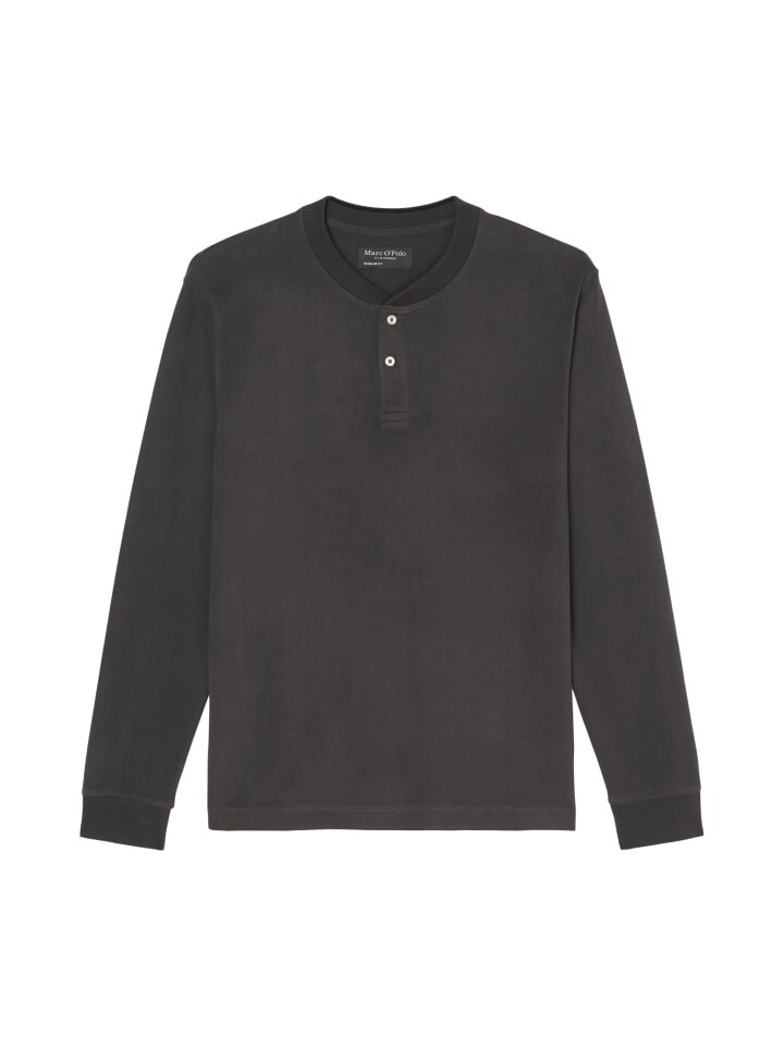 

Лонгслив Marc O'Polo Henley, цвет broken graphite