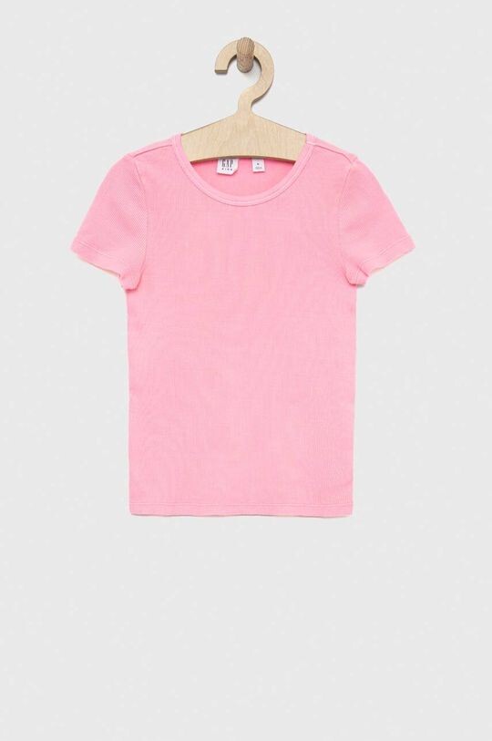

Хлопковая футболка для детей Gap, розовый