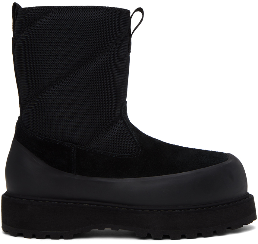 Черные ботинки из альпаго Diemme