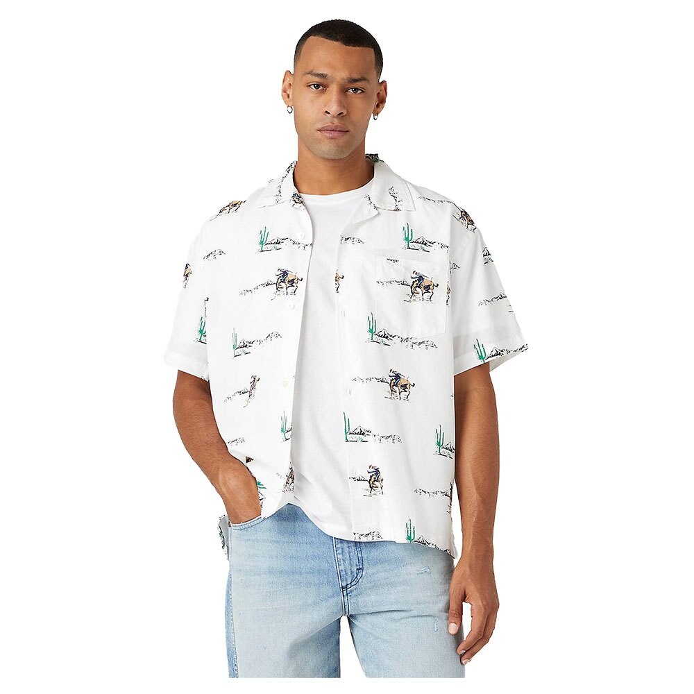 

Рубашка с длинным рукавом Wrangler Non Pocket Resort Relaxed Fit, белый