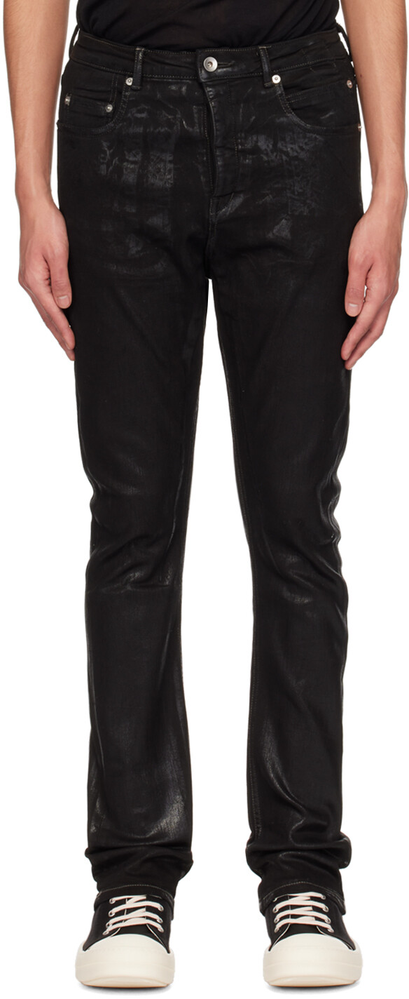 

Черные джинсы детройтского кроя Rick Owens Drkshdw, цвет Black
