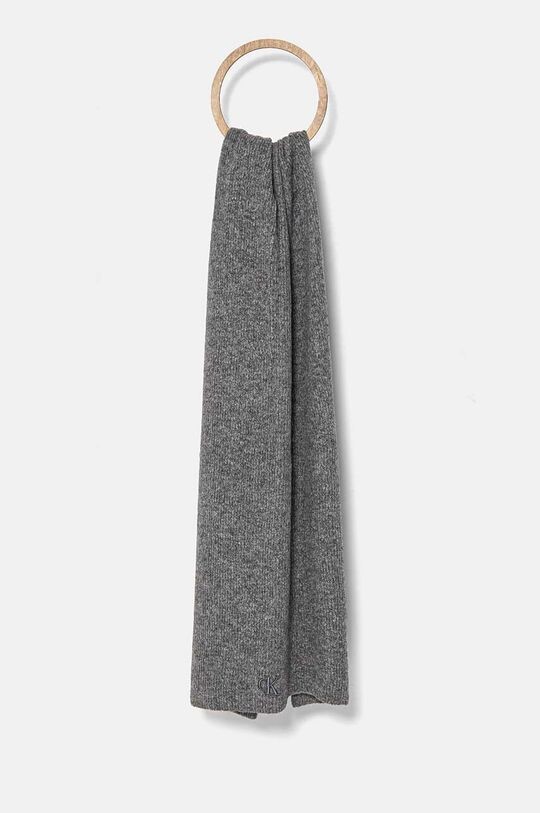 

Шарф из смесовой шерсти Calvin Klein Jeans, серый