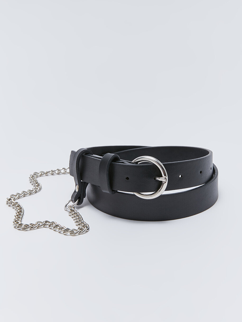 

Женский кожаный ремень с цепочкой LCW ACCESSORIES, черный