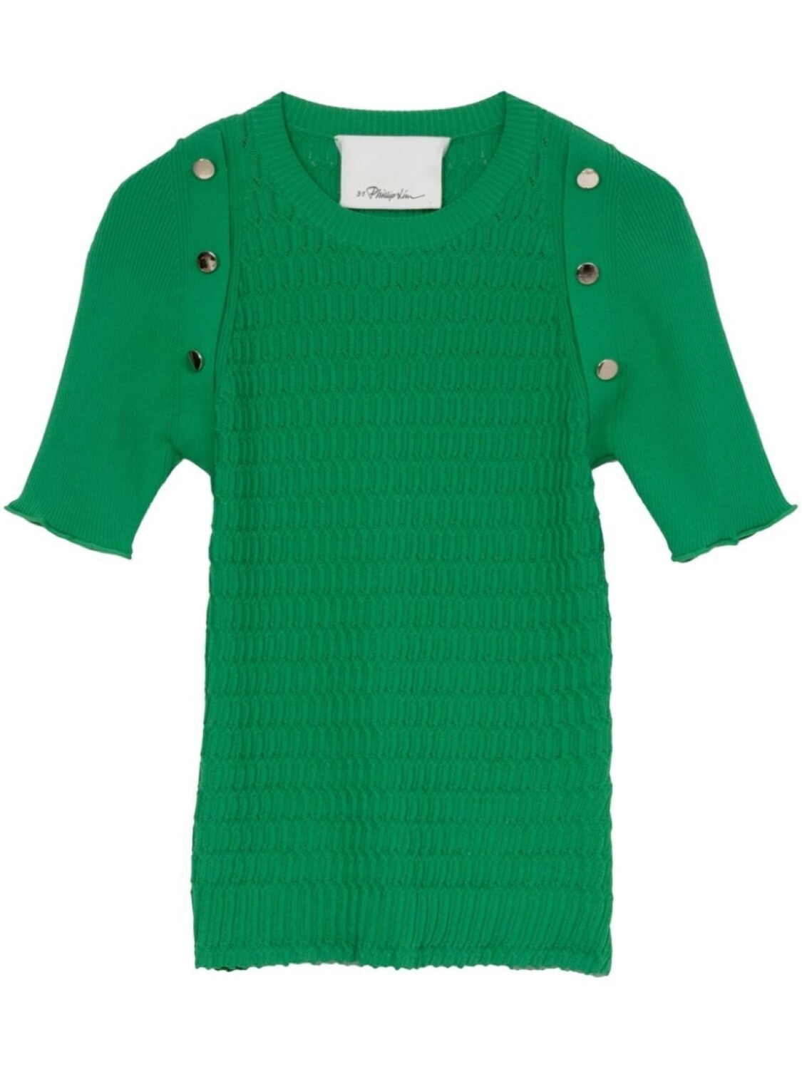 

3.1 Phillip Lim топ с круглым вырезом, зеленый
