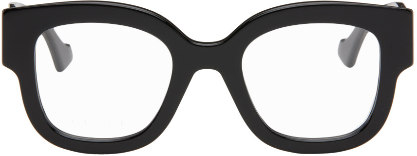 

Черные квадратные очки Gucci, цвет Black/Black/Transparent