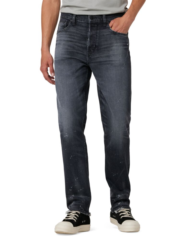 Эластичные прямые джинсы Reese с высокой посадкой Hudson, цвет Pavement