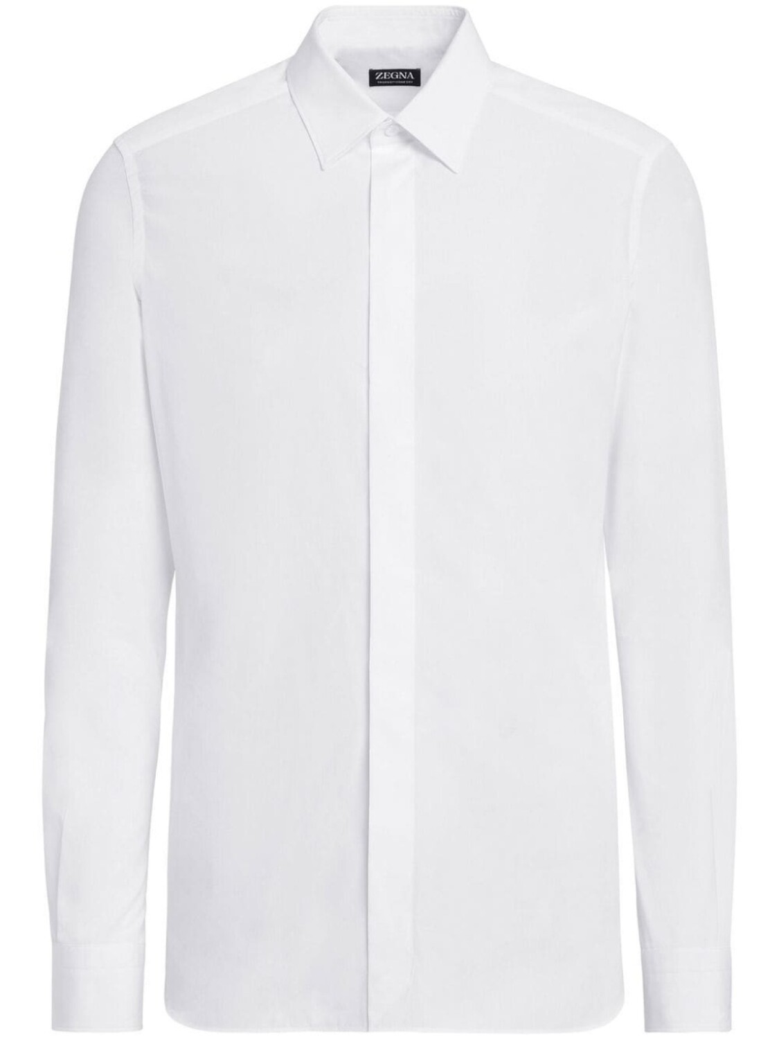 

Zegna рубашка строгого кроя, белый