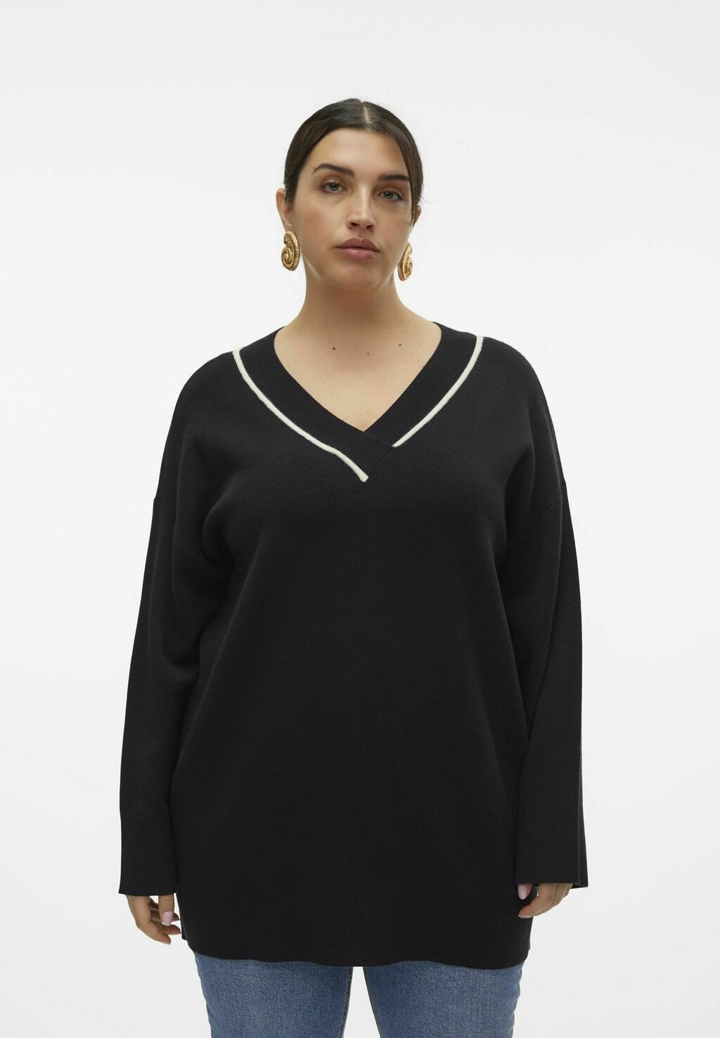 

Джемпер VMCSABA Vero Moda Curve, черный