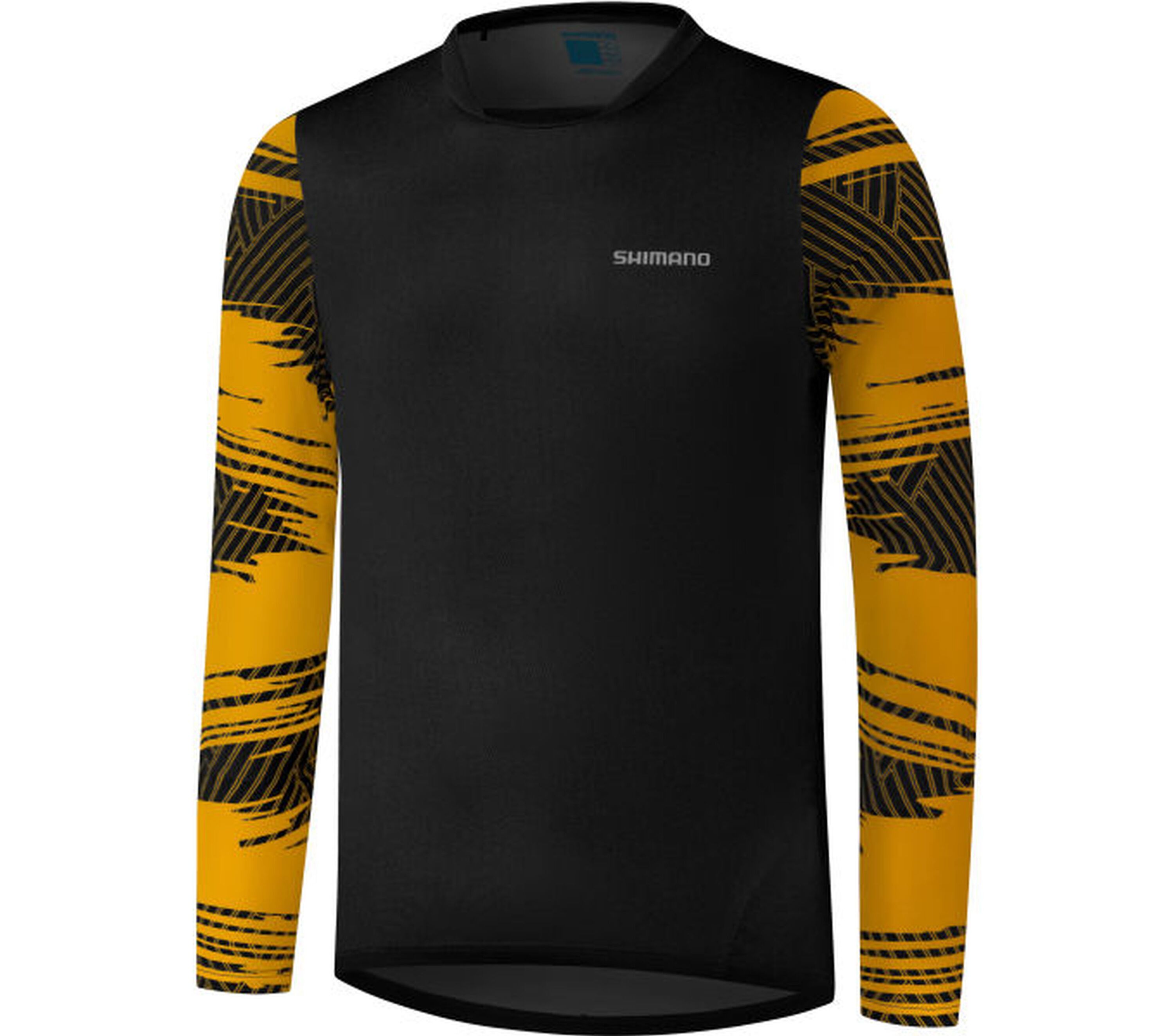 Рубашка SHIMANO Long Sleeve Jersey MYOKO L.S., цвет Mustard Yellow рубашка shimano long sleeve jersey warm printed myoko цвет zinfandel