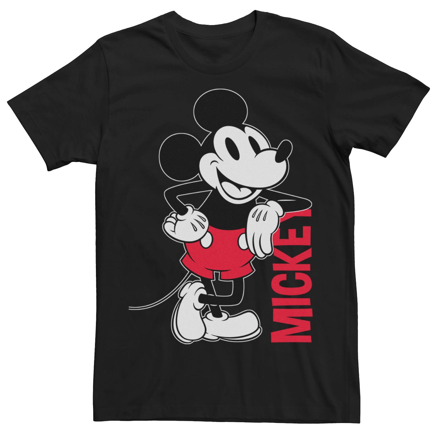 Мужская винтажная футболка с Микки Маусом и контуром Микки Мауса Disney винтажная футболка с микки маусом disney серый