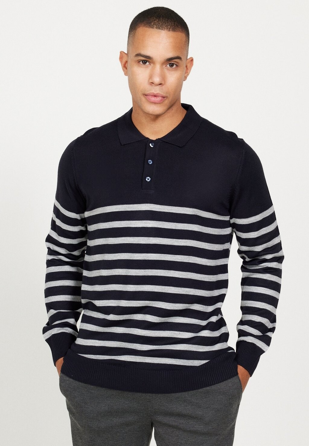 

Рубашка-поло STANDARD FIT COLLAR AC&CO / ALTINYILDIZ CLASSICS, цвет light grey