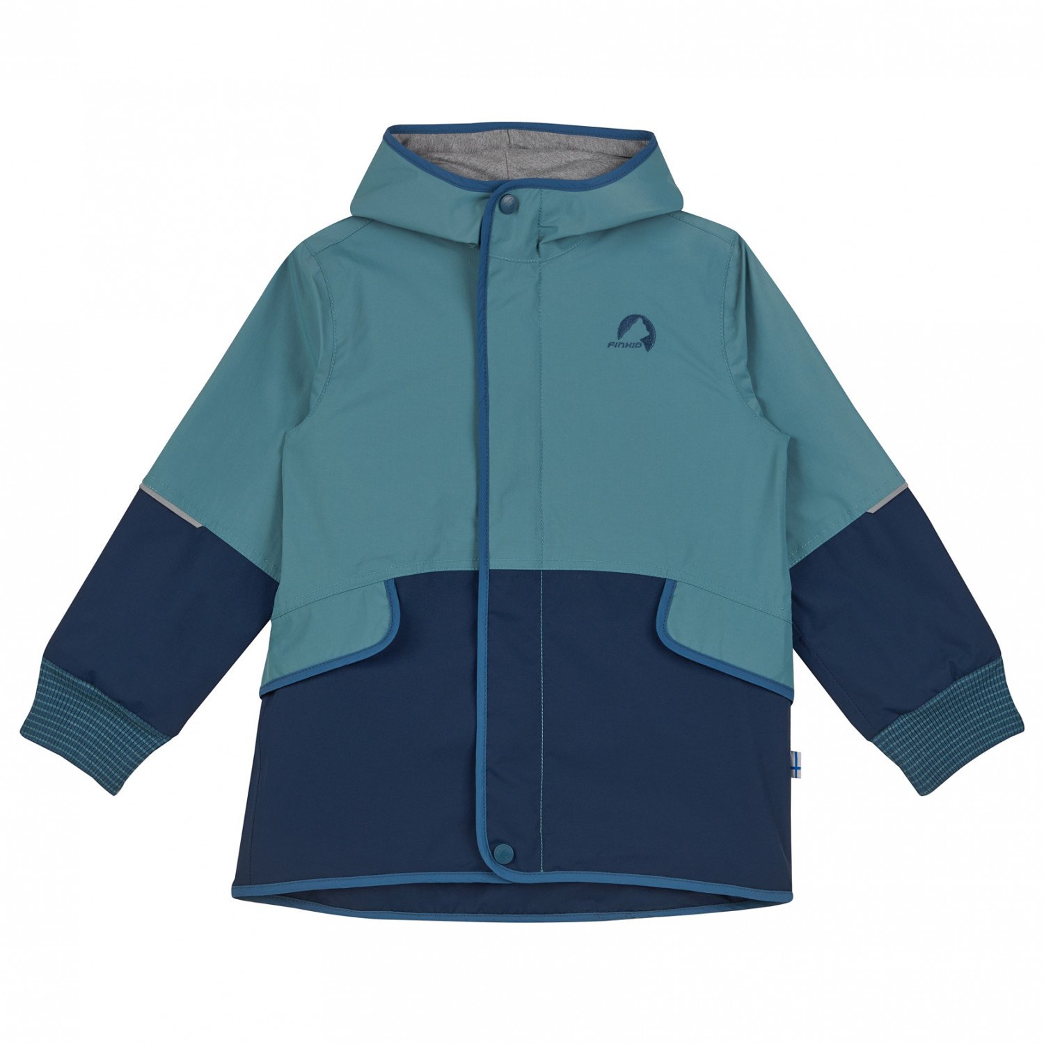 

Дождевик Finkid Kid's Moska, цвет Smoke Blue/Real Teal