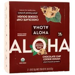 Aloha Bay Органический Протеиновый Батончик - Печенье с Шоколадной Крошкой на Растительной Основе 12 батончиков aloha bay гималайская кристаллическая соль грубого помола 510 г 18 унций