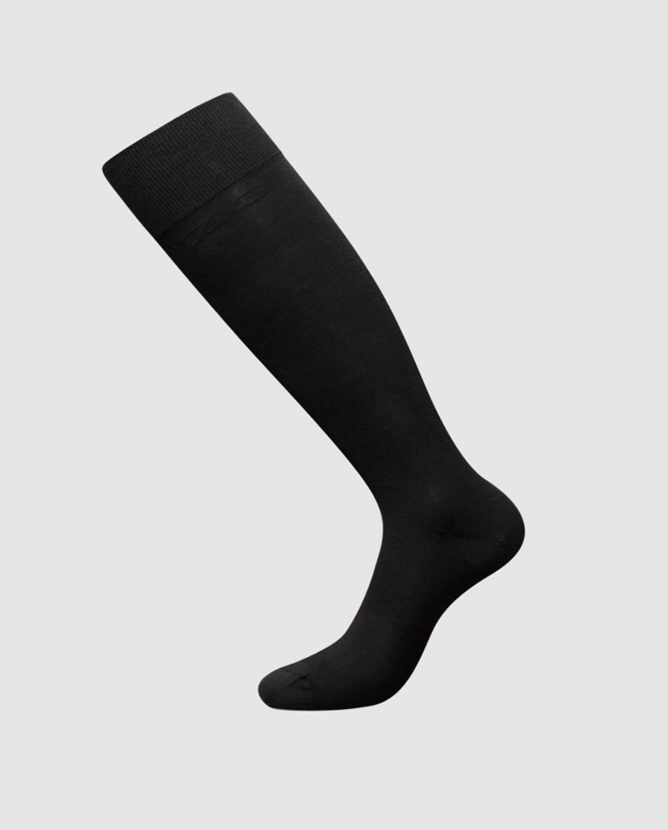 Мужские высокие соевые носки черного цвета ZD, черный