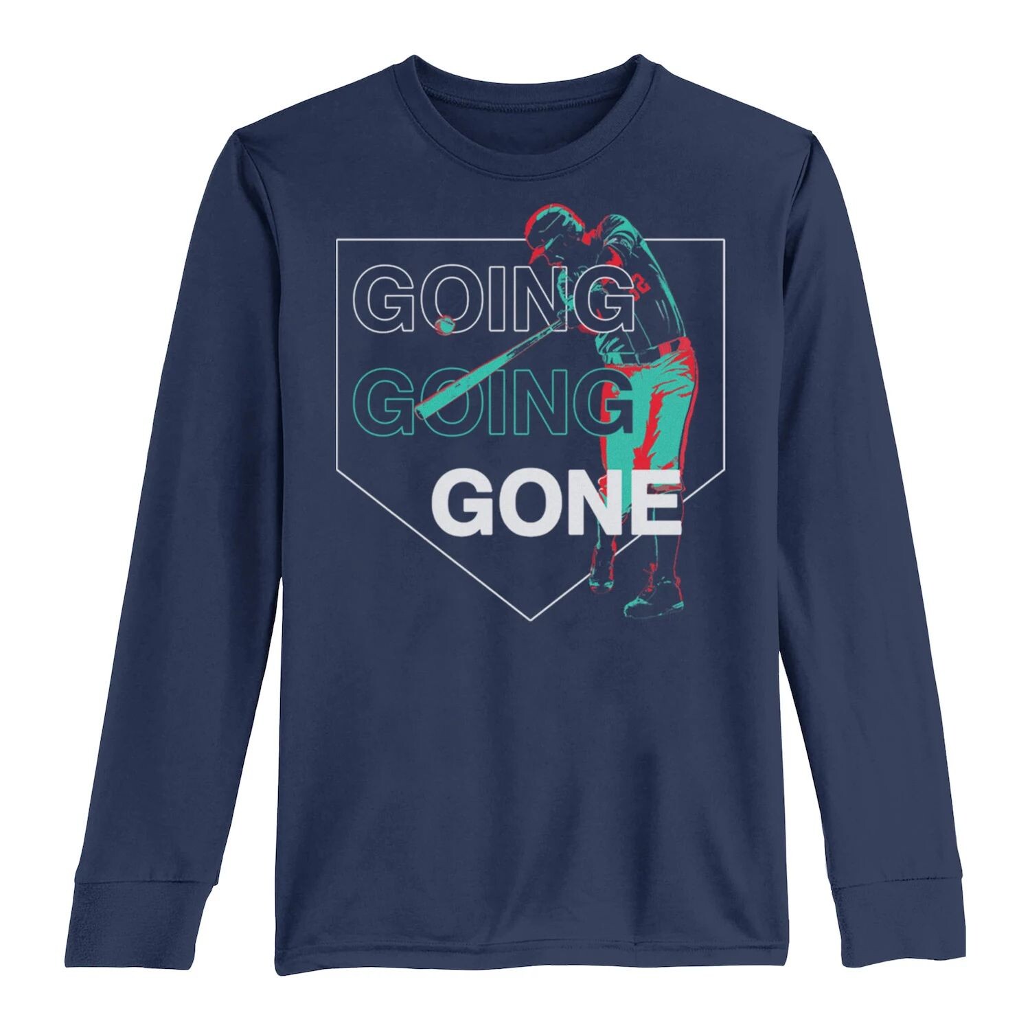 

Футболка с длинными рукавами Going Going Gone для мальчиков 8–20 лет с бейсболистом Licensed Character