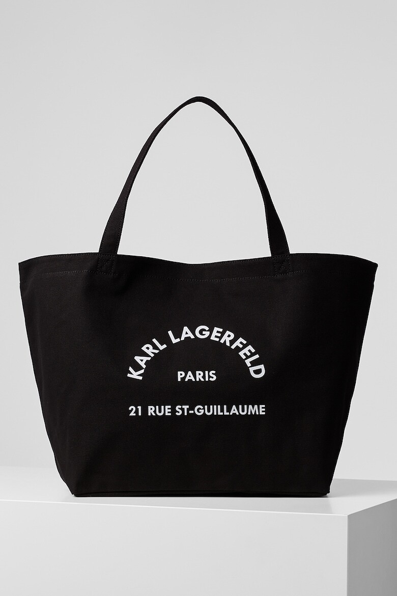 

Сумка-Шоппер с логотипом Guillaume Karl Lagerfeld, черный