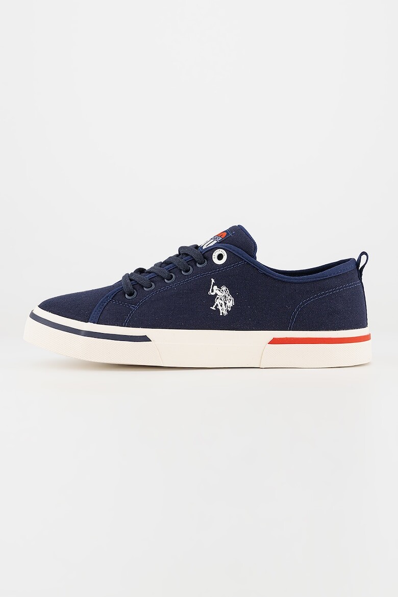 

Текстильные кроссовки с контрастами U S Polo Assn , синий