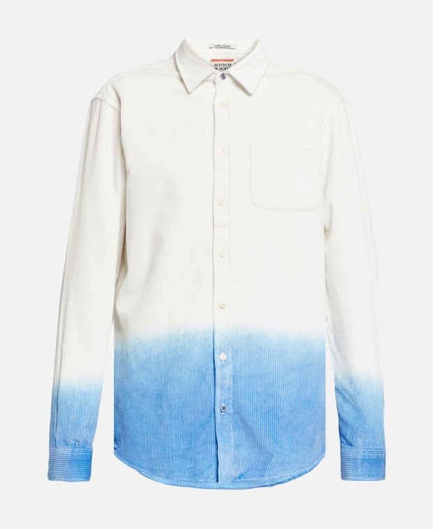 

Вельветовая рубашка Scotch & Soda, светло-синий