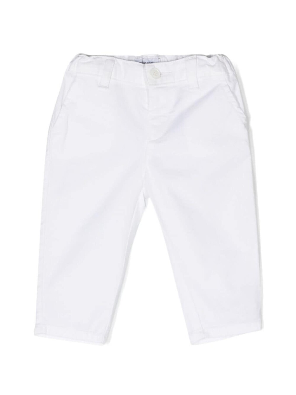 

Зауженные брюки средней посадки Emporio Armani Kids, белый