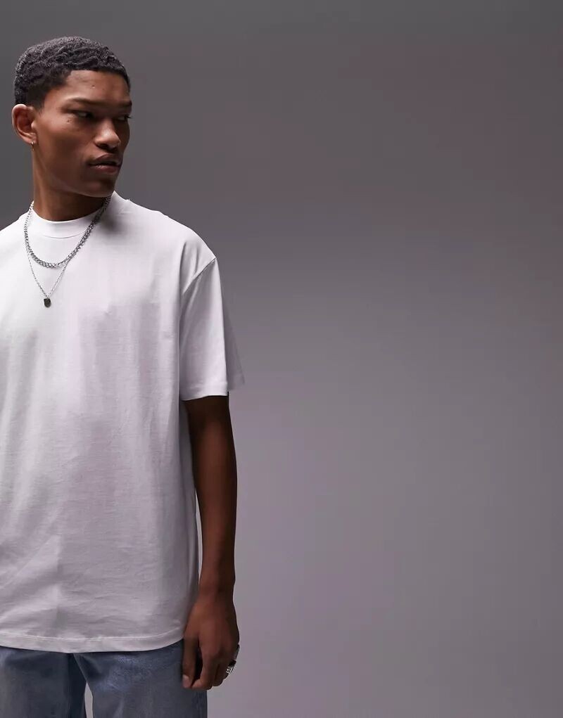 

Белая футболка оверсайз Topman