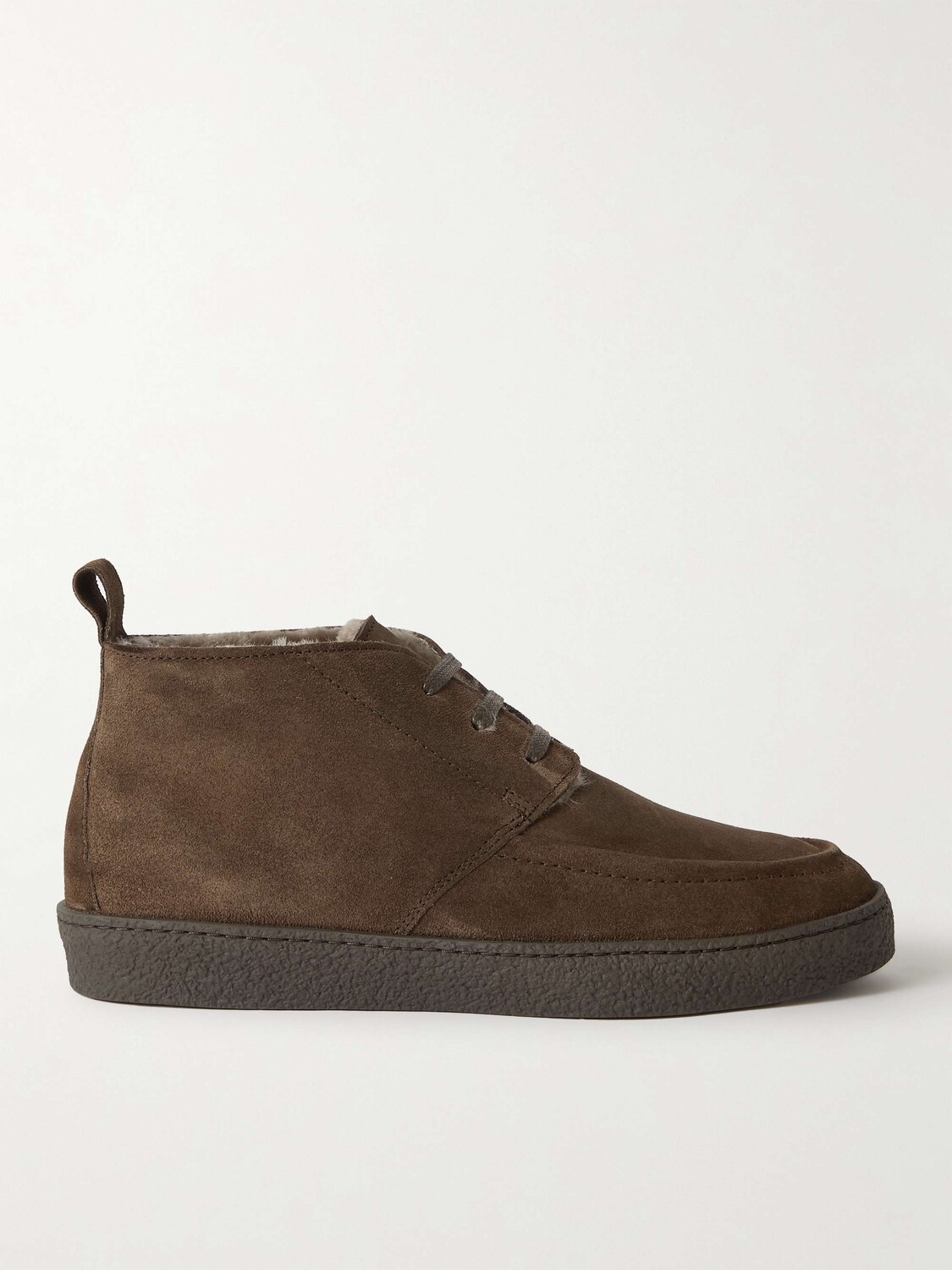 

Ботинки из регенерированной замши Larry с отделкой из овечьей шерсти от evolo Chukka Boots Mr P., коричневый