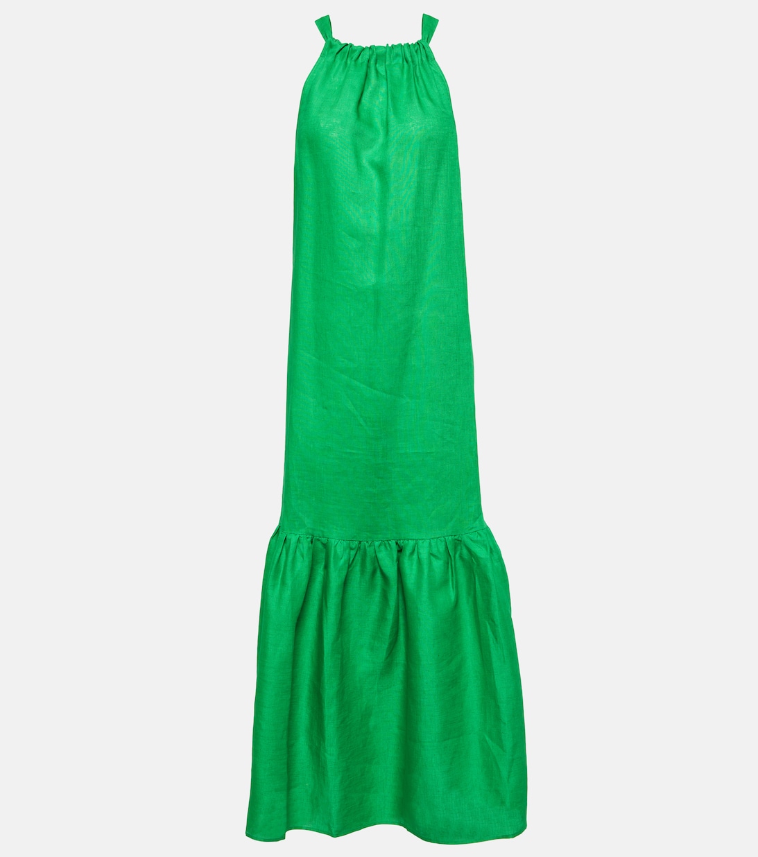 Льняное платье макси Ibiza ASCENO, зеленый