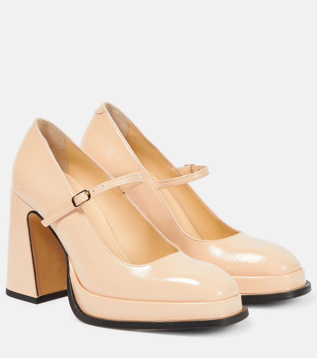 

Туфли мэри джейн casilda из лакированной кожи Souliers Martinez, бежевый