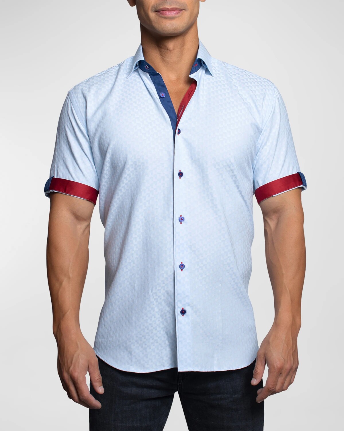 

Мужская спортивная рубашка Fresh L с узором Maceoo, цвет Blue