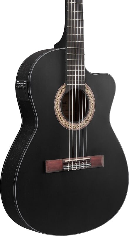 

Акустическая гитара Ibanez GA5MHTCE Thinline Classical Acoustic-Electric Guitar, Weathered Black