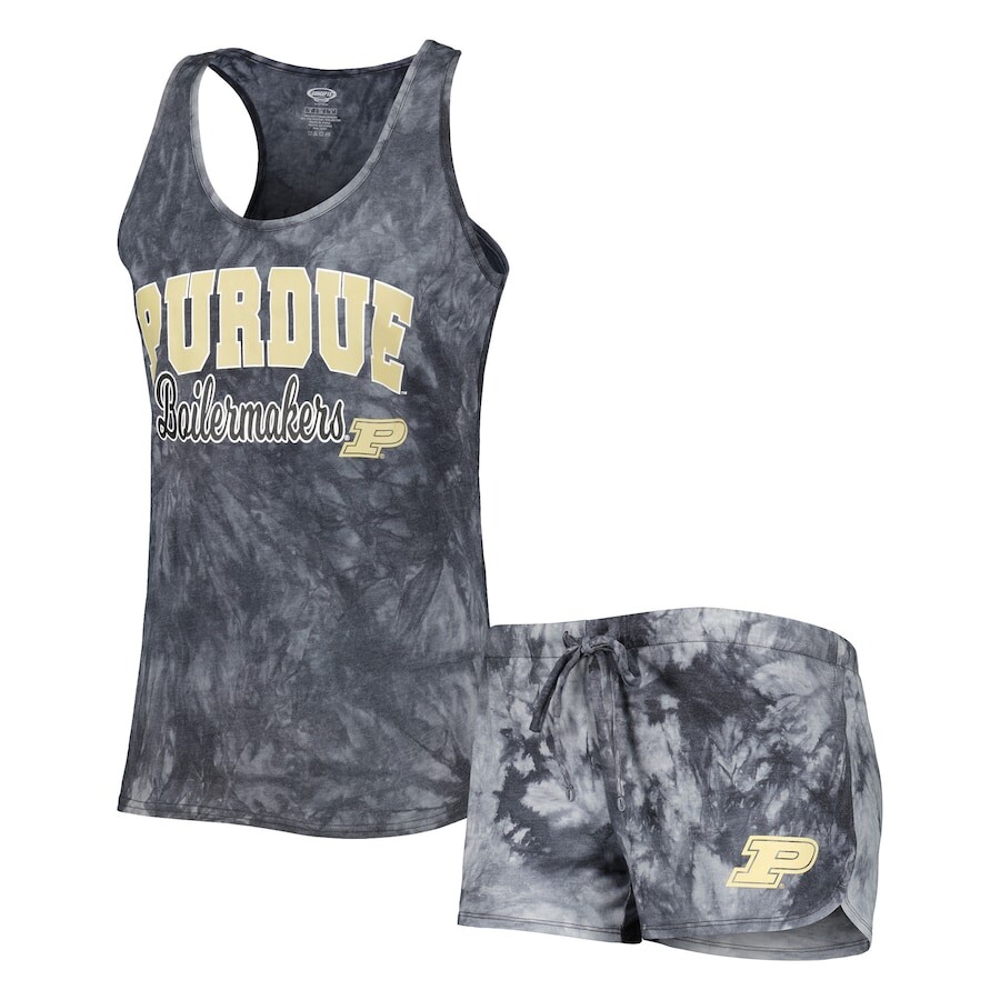 

Пижамный комплект Concepts Sport Purdue Boilermakers, угольный