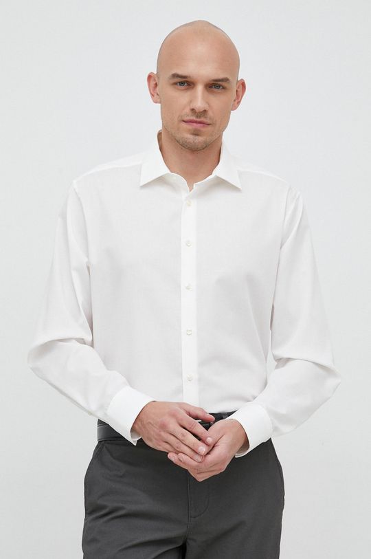 Фасонная рубашка из хлопка Seidensticker, бежевый цена и фото