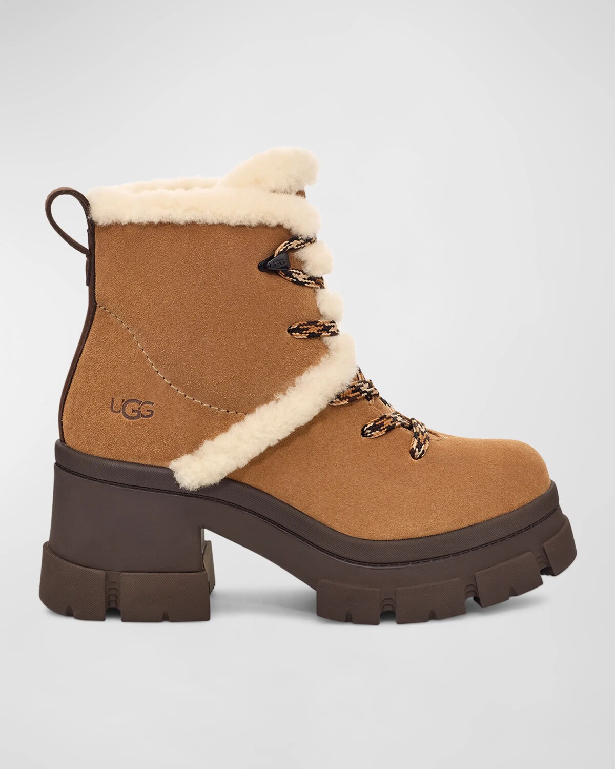 

Замшевые походные ботинки Brooklyn из овчины Ugg, цвет Chestnut