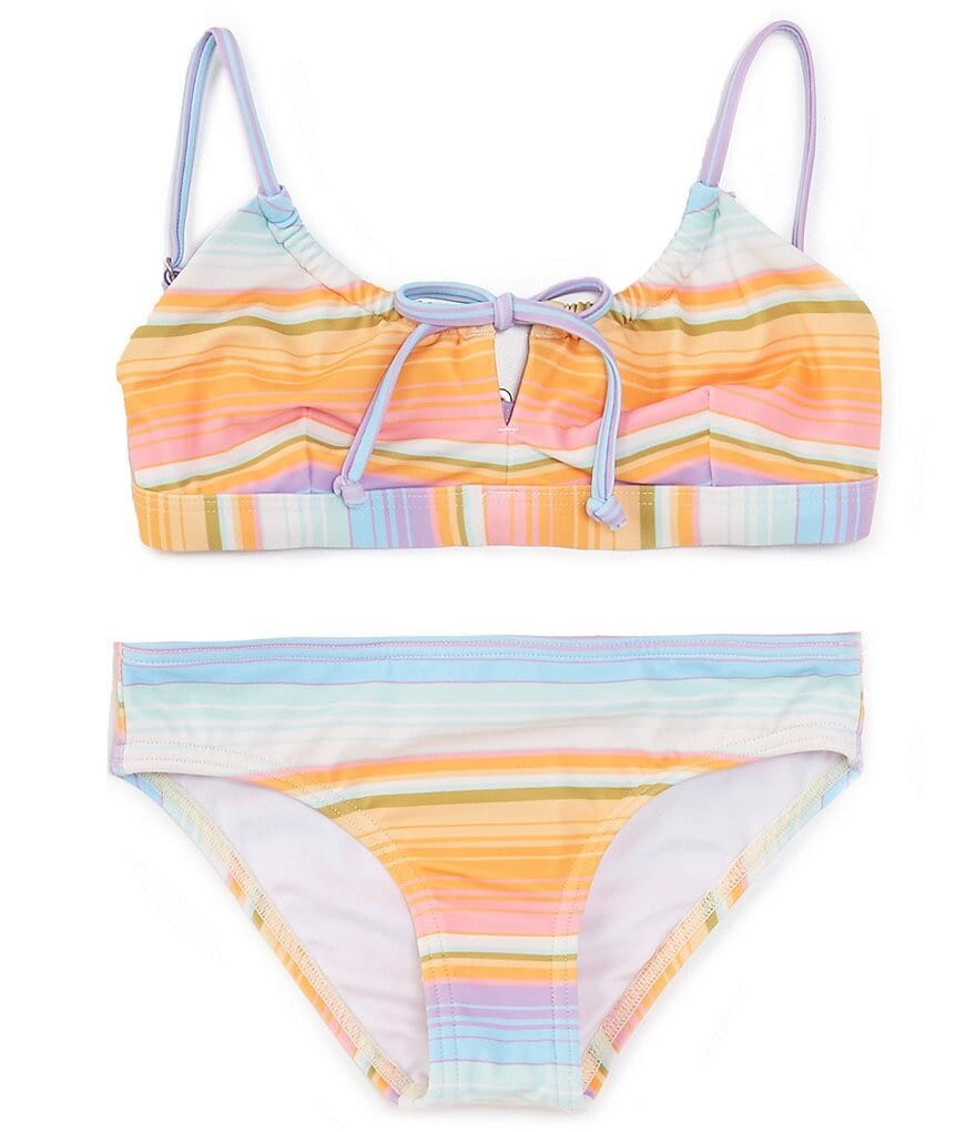 

Billabong Big Girls 7-14 Blissed Out CoCo Купальник без косточек из двух частей, мультиколор