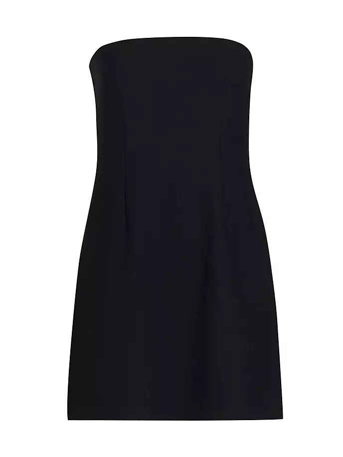 

Мини-платье из крепа со съемными бретелями Sportmax, черный