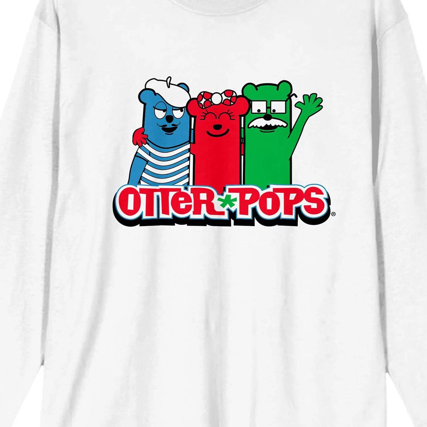 

Мужская футболка с длинным рукавом и логотипом Otter Pops Licensed Character