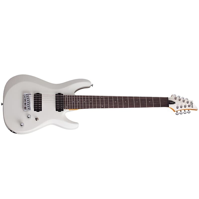 

Электрогитара Schecter C-8 Deluxe 8-String Electric Guitar Rosewood Fretboard Satin White