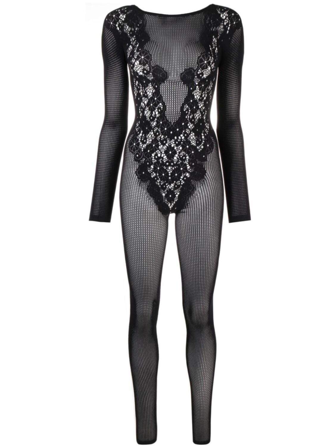 

Wolford комбинезон с эффектом потертости, черный