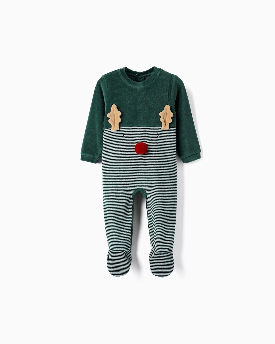 Темно-зеленая рождественская пижама для мальчика Zippy, темно-зеленый